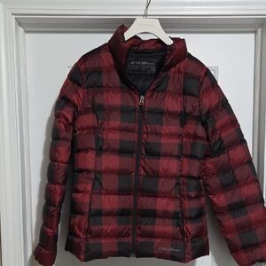 Eddie Bauer Red and Black Checkered Jacket